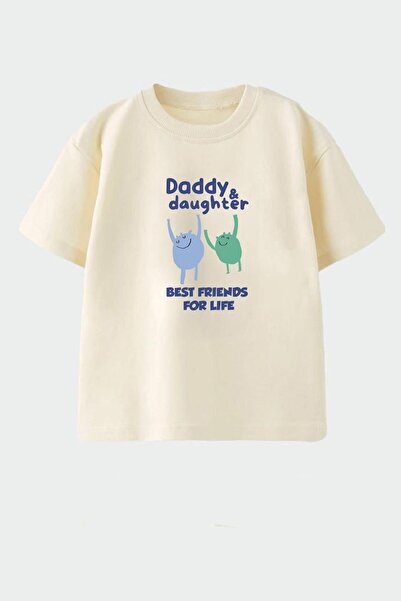 Monila Kız Çocuk Pamuklu Bisiklet Yaka Baskılı T-Shirt