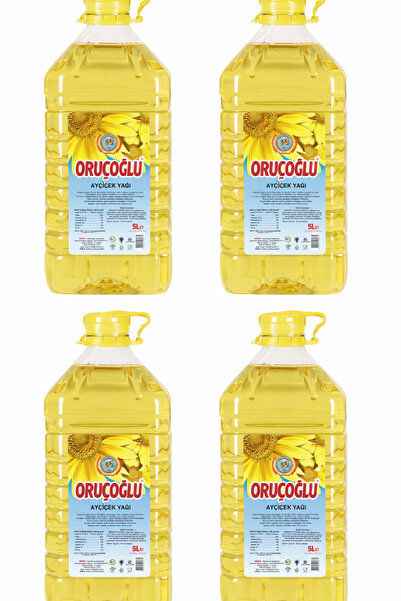 ORUÇOĞLU YAĞ Oruçoğlu Ayçiçek 5 lt Dar Pet 4 X Adet
