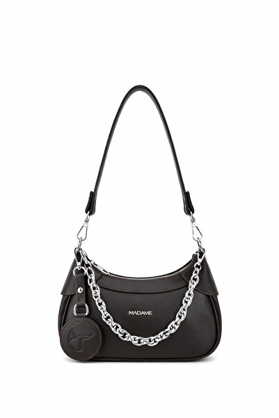Madame Chain Detailed Women's Shoulder & Crossbody Bag – Extra Long Strap, Ca...