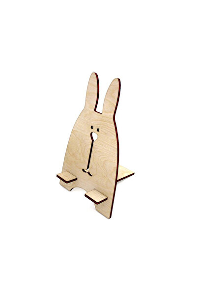 Amco Suport telefon de birou din lemn 14,5x10x9 cm