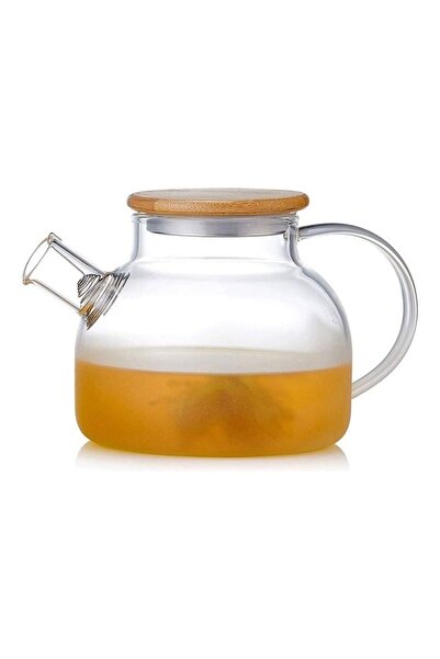 Generic Transparent Heat Resistant Glass Teapot Set 1000ml