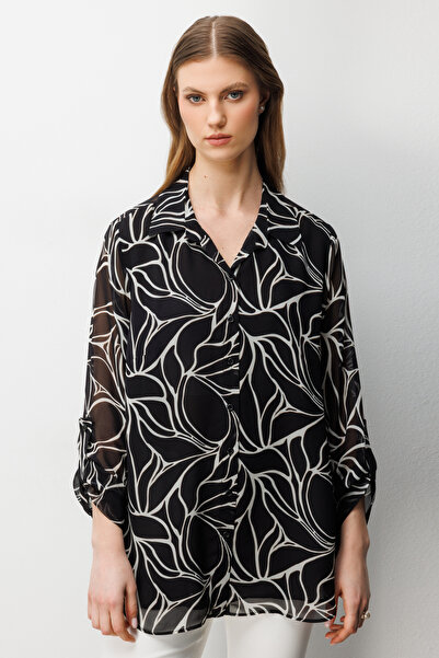 Ekol Polo Yaka Transparan Bluz