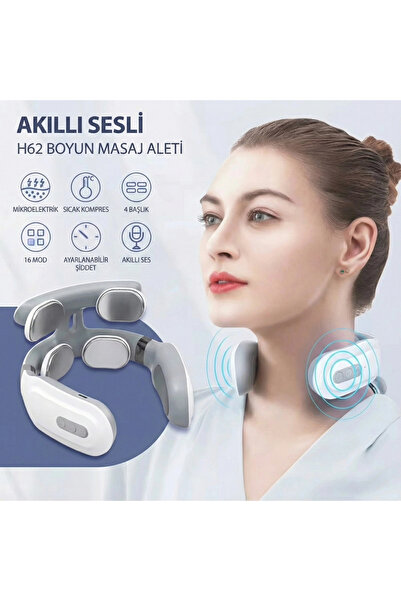 H62 Akıllı Boyun, Sırt ve Omuz Masaj Aleti TENS ve EMS Teknolojili