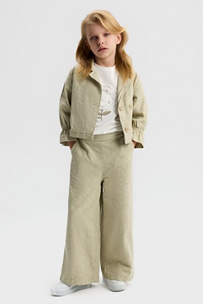 HAUSEkids Σετ 3 τεμαχίων για κορίτσια 4-8 ετών Flower Cannes - Χακί