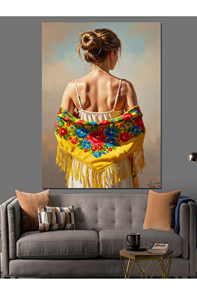 KanvasSepeti Rainbow Colorful Υψηλής ποιότητας ελαιογραφία Με υφή Καμβάς ζωγρ...