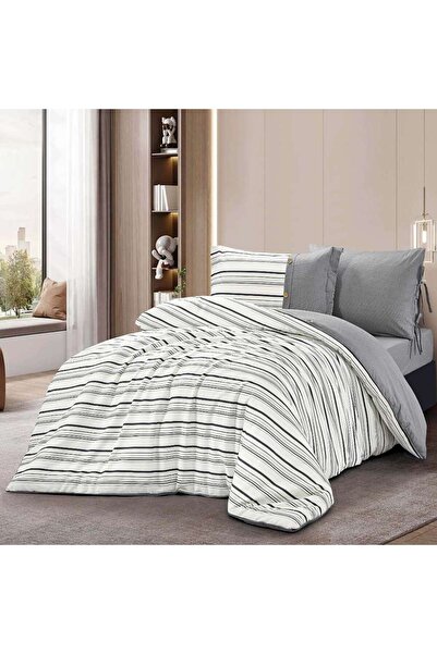 Alhabib bedding Single summer bedspread, gray cotton, fits a 200x120cm bed, 4...