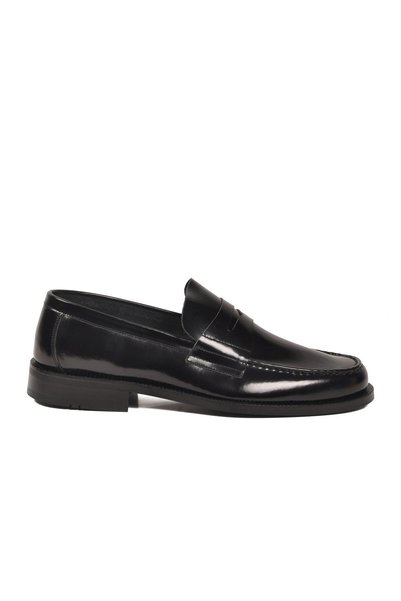 AYAKMOD Black Patent Leather Genuine Leather Men's Classic Shoes 3577 m
