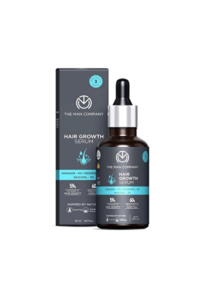 The Man Company Hair Growth Serum for Men (30ml) with 3% Redensyl 4% Anagain ...