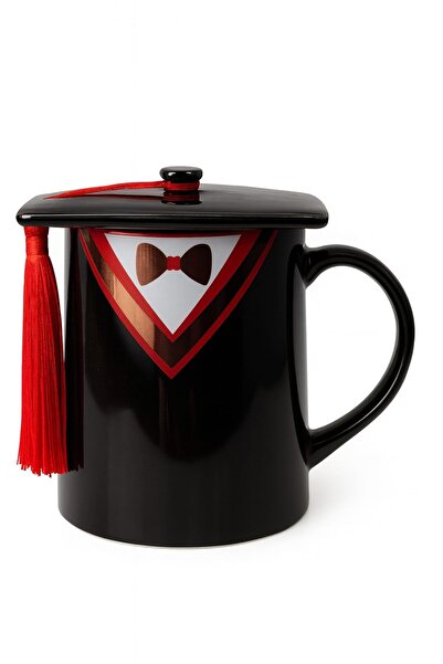 peanelife Graduation Themed Ceramic Mug with Lid