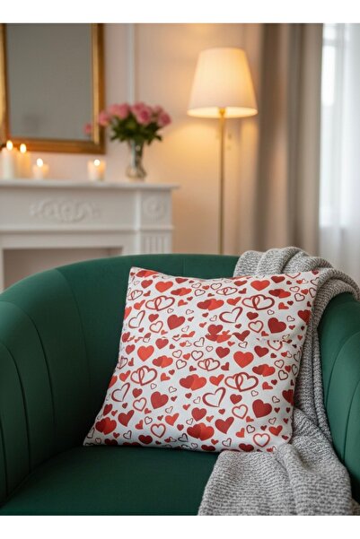 MİNOZA Husă decorativă pentru pernă, imprimată digital, cu tematică de Ziua Î...