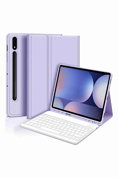 Fuchsia 12.4" Tablet Case with Keyboard and Stand, Compatible with Galaxy Tab...