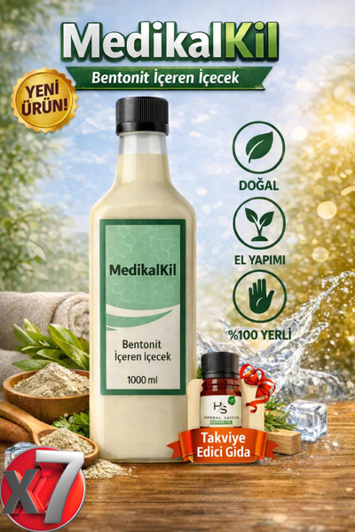 Venur Sefa Sağlığınız İçin MedikalKil Bentonit İçilebilir Kil 1000 ml Doğal D...