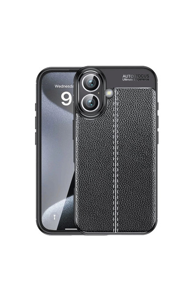 eco port iPhone 16 Case Auto Focus Cover - Black