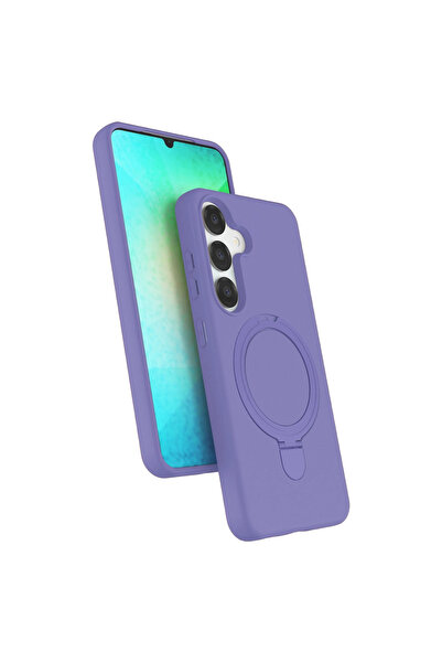 eco port غطاء سامسونج جالاكسي S25 ريجال مع حامل ماج سيف - أرجواني