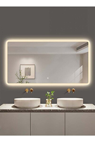 Taimi مرآة حمام مع أضواء جانبية LED تعمل باللمس، 3 ألوان لطاولة غرفة النوم وا...