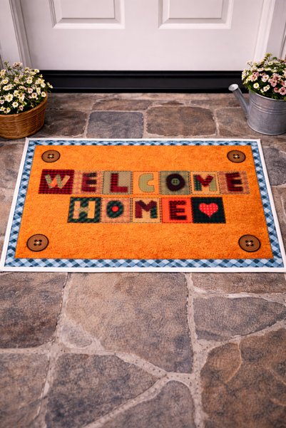 Arvital Non-Slip Base Carpet Door Mat 40X60 cm Model Option Washable Dust-Collecting