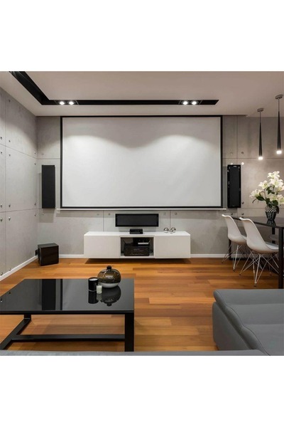 gaman Storlu Projeksiyon Perdesi 240x200 Cm Işık Geçirmez Beyaz Renk Yüksek K...