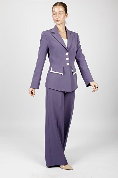 ÖNDER ÖZSOY Garnili Men's Collared Jacket & Classic Palazzo Women's Trousers ...