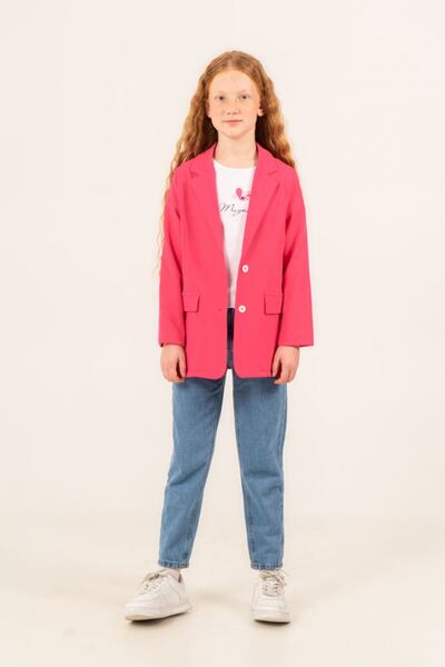 HAUSEkids طقم ماغنوليا برايم للفتيات من 9-14 سنة - 3 قطع - فوشيا