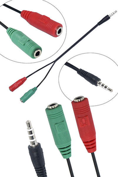TechnoStation 2in1 Aux Girişini Hem Mikrofon Hem Kulaklık Girişine Çeviren Ap...