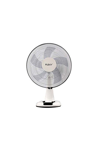 flexy 16 Inches 5 Leaf 3 Speed Rotating Table Fan FT1714F5 White