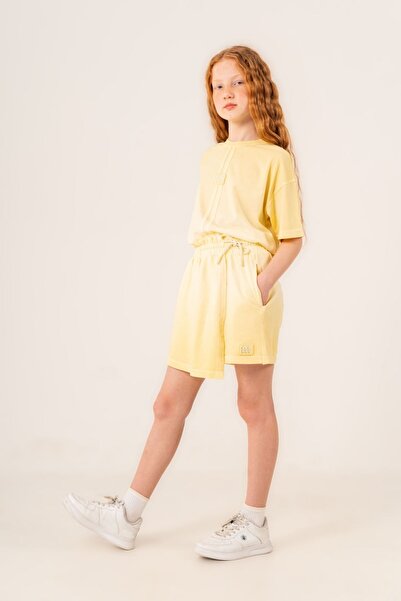 HAUSEkids 9-15 Years Old Prime New Girls' Shorts Skirt Set-Yellow