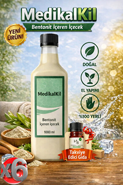 Venur Sefa Sağlığınız İçin MedikalKil Bentonit İçilebilir Kil 1000 ml Doğal D...