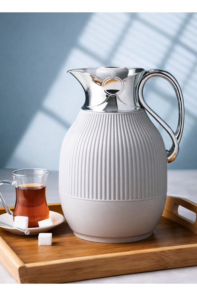 ALQANNAS 1 Liter Insulated Vacuum Thermos Flask | Keeps Drinks Hot for 24 Hou...