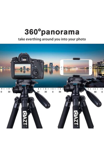 AZT Q111 10kg Kapasiteli Çantalı Profesyonel Turuncu Tripod Canon Nikon Sony Fujifilm Olympus