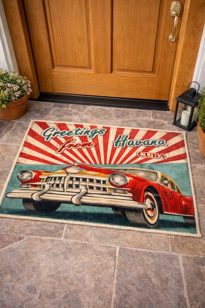 Arvital Non-Slip Base Carpet Door Mat 40X60 cm Model Option Washable Dust-Collecting