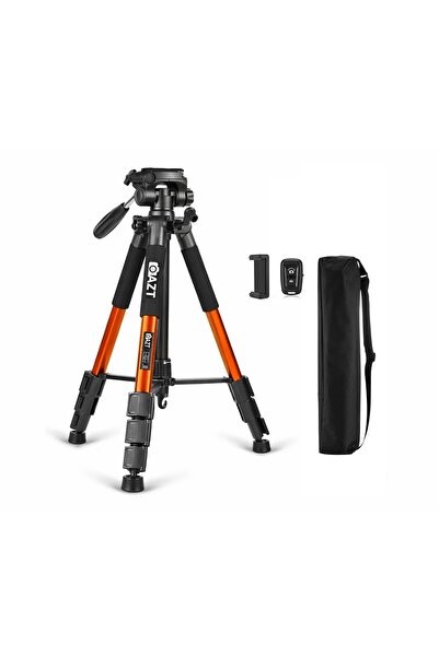 AZT Q111 10kg Kapasiteli Çantalı Profesyonel Turuncu Tripod Canon Nikon Sony ...