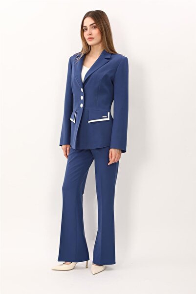 ÖNDER ÖZSOY Garnili Men's Collared Jacket & Pocketed Spanish-Cut Trousers Wom...