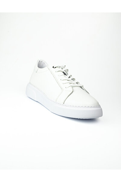Nobel 4007 White Leather Casual Men's Sneaker Shoes