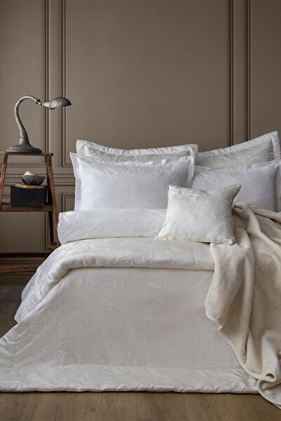 Apricitas HOME طقم زينة عروس من اللؤلؤ بلون إكرو مكون من 11 قطعة