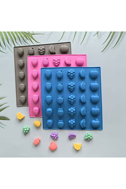 Siliko World Silicone Chocolate Epoxy and Jelly Mold Fruit Figures