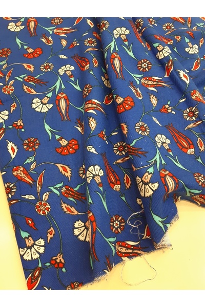 Safir Kumaş Sonbahar Kış İçin Elbiselik Eteklik Vintage Bohem Desen Çift en D...