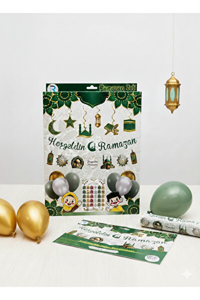partylady Ramazan Hazırlık Seti Çocuklar İçin - Etkinlik Takvimi, Balon Zinci...
