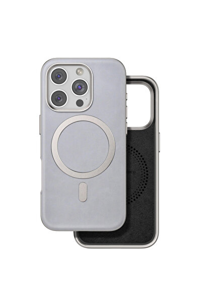 eco port غطاء آيفون 16 برو بوسكاس ماجسيف - رمادي تيتانيوم
