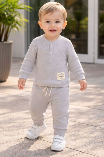 MİNİSHOOW Waffle Fabric Seasonal Baby Set