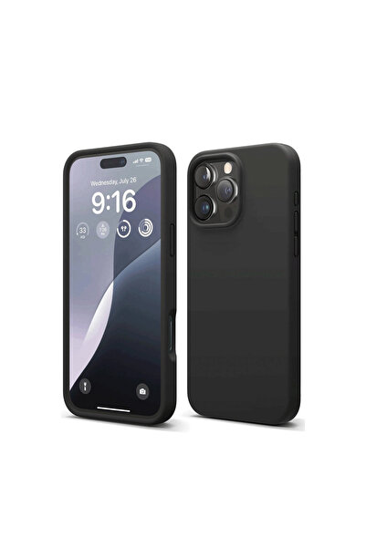 eco port iPhone 16 Pro Case First Silicone - Black