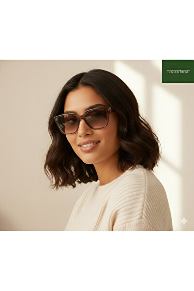 Vogue GÜNEŞ GÖZLÜĞÜ TRANSPARENT DARK KHAKİ 5512S 304768 53 17 140