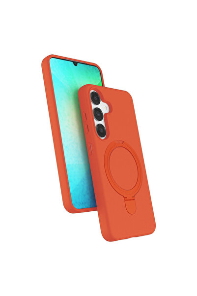 eco port Samsung Galaxy S25 Regal Magsafe Stand Cover - Orange