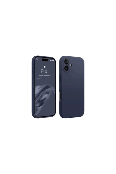 eco port iPhone 16 Case First Silicone - Navy Blue