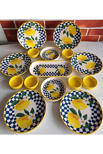 Keramika 15 Parça Limoncella Kahvaltı Takımı
