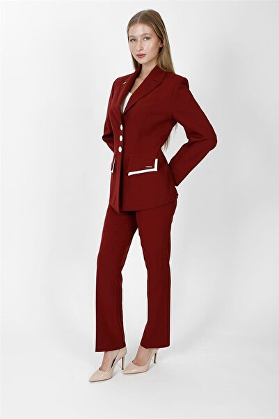 ÖNDER ÖZSOY Garnili Men's Collared Jacket & Pocketed Trousers Women's Suit - ...