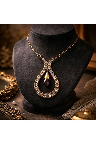 Kidsmadamiko Zirkon taşlı kolye Otantik Kolye