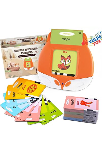 Aurov Jucarie Educativa Romana/Engleza, 448 Cuvinte, 112 Carduri, Pronuntie C...