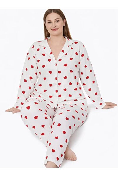 Erdem 6xl milan soft yumuşak kumaş yakalı pijama takımı