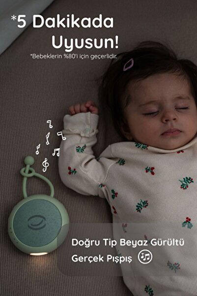 BUDİZZZ Beyaz Gürültü Cihazı | Pışpışlı Ninnili | Radyasyon İçermeyen Bebek U...