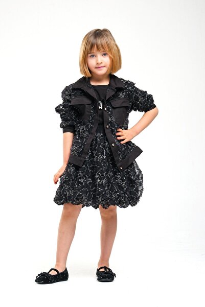 HAUSEkids 4-8 Years Old Madam Elagance Girl's 3-Piece Set-Black